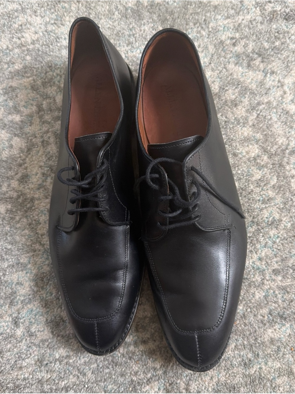 Allen Edmonds black Wendell leather lace up Men's dress shoes sz 13 D